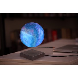 VGAzer Levitating Moon Lamp Floating and Spinning in Air Freely with Gradually Changing LED Lights Between 7 Colors,Decorative Light for Kids Lover Friends (Square Base)