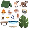 QuarenDen Miniature Garden Accessories, 32 Pcs, Forest Animal Figures with