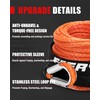 FieryRed 3/16” Winch Rope Cable,50 FT 8500 LBS ATV/UTV Synthetic