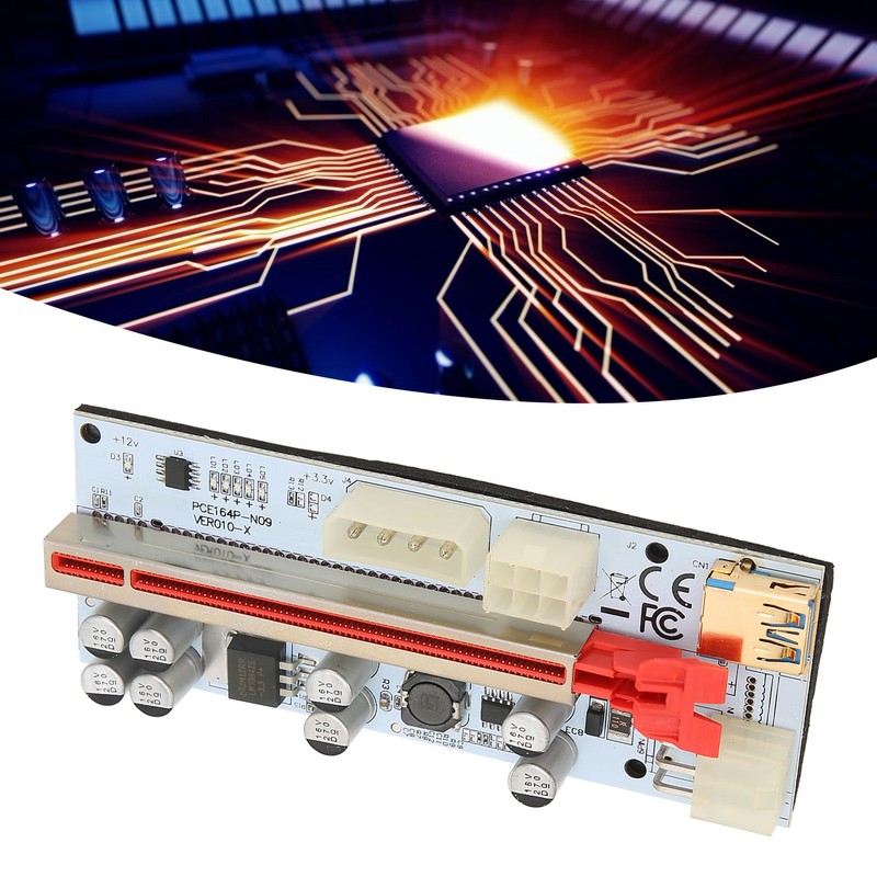 PCIE Riser 8 Firm Capacitors Strong Anti Interference GPU 1X