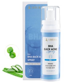 ABERA BHA Spray for Body Acne, Treats Back & Chest Breakouts, Folliculitis, Redness & Dark Spot, With Aloe, Centella, Niacinamide, Safe for All Skin Types, 3.38 Fl Oz