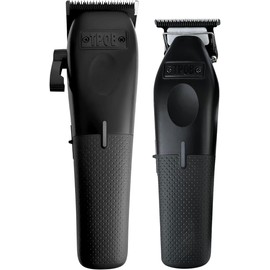 TPOB Play Barber Hair Clipper and Trimmer for Men 7500 RPM with Rubber Grips (Blackout 2 Set)