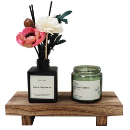 Wood Riser for Decor, 8.66X3.54in Wood Pedestal Stand, Small Wooden Riser for Bathroom, Wood Riser for Kitchen Counter