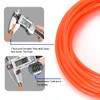 CGELE Pneumatic Tubing Orange PU Air hose Pipe Tube Kit