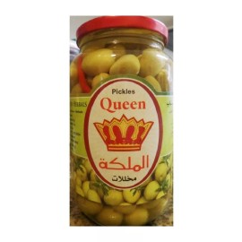 Queen Whole Green Olives with Herbals 1 Glass Jar N.W. 2.09lb/950g