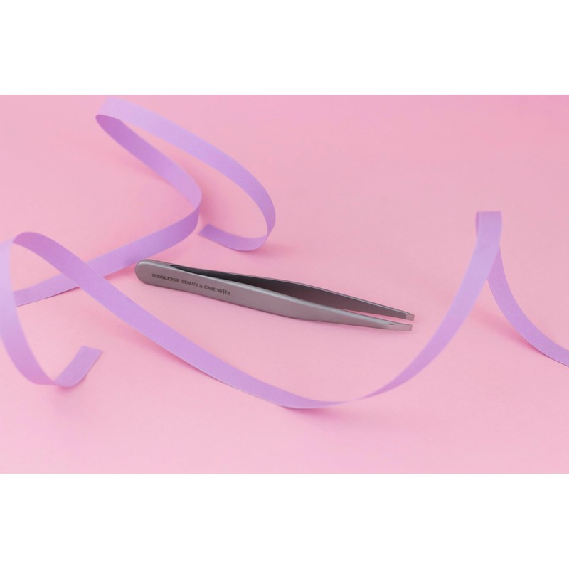 STALEKS PRO Expert 10/3 Precise Stainless Steel Eyebrow Tweezer