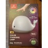 Globe Electric Wally Whale White Multicolor Changing Integrated LED Silicone