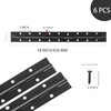 Axigundaone 6 Pcs Black Heavy Duty Piano Hinge, 18 Inch