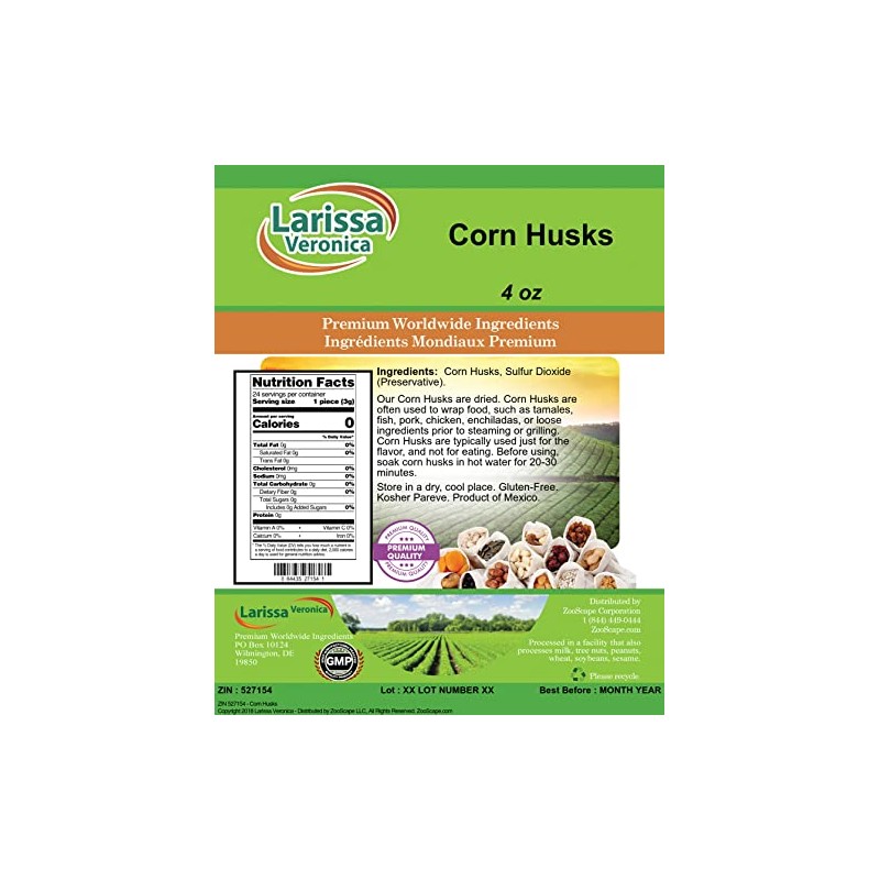 Corn Husks (4 oz, ZIN: 527154)