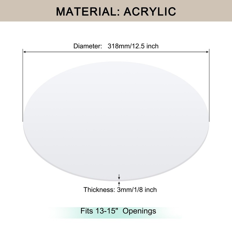 Awclub Lampshade Diffuser, 12.5" Diameter Round Diffuser Lamp Shade for
