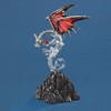 GLASS BARON GLASS DRAGON FIGURINE WITH RUBY MODEL# D6 994