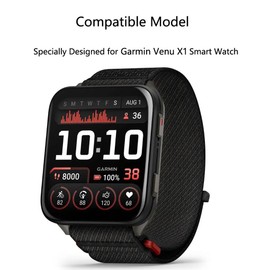 Futanwei for Garmin Venu X1 Smart Watch Screen Protector 2" [5 Pack] HD Clear Soft PET Film [Anti-Fingerprint] [Anti-Scratch] [Bubble Free] [Case Friendly] Compatible for Garmin Venu X1 GPS Smartwatch