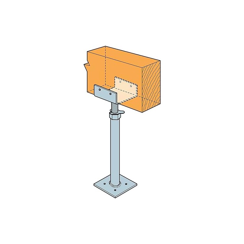 Simpson Strong-Tie JP44 - Jack Pier Floor Beam Leveler, 2"