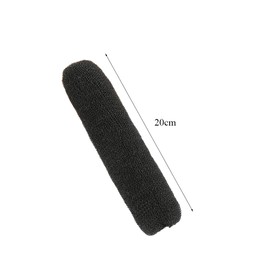 2 Pcs Magic Bun Maker Hair Styling Styler Hair Donut Ring Styler Hair Bun Maker Twist Ring Former Shaper Sponge Doughnut Donut Bun Shaper Hair Curler(Black)