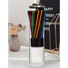 Straw Holder Dispenser for Counter - Clear Glass Drinking Straw