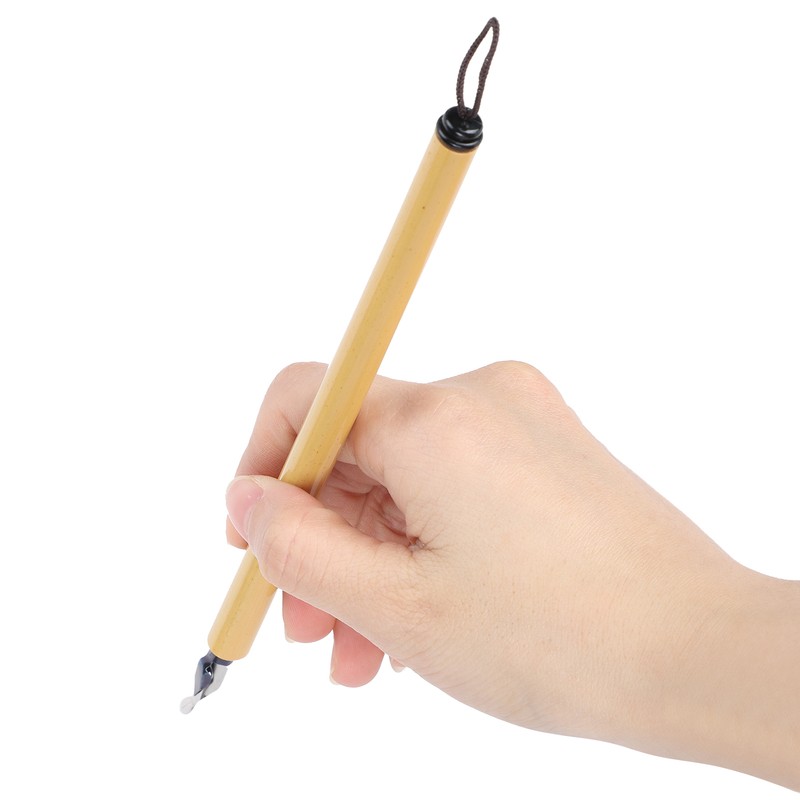 5Pcs Dip Pen Manga Calligraphy Boxed Vintage Bamboo Drawing Painting