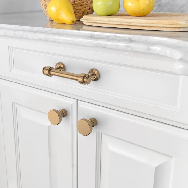 Amerdeco 10 Pack Dark Champagne Bronze Cabinet Pulls 3 Inch