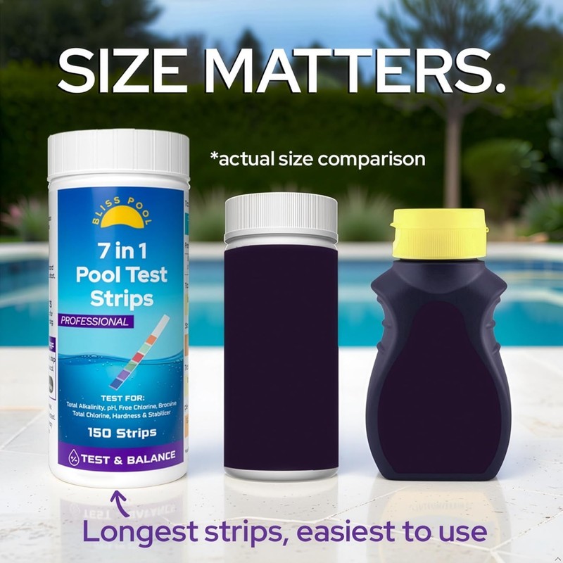 Pool Test Strips with App 7 in 1 (150 Strips)