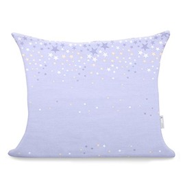DecoKing Ducato Collection Pillow Case, Modern Cotton Mako Satin Pillow Case With Zip, Sparkle, 50x60