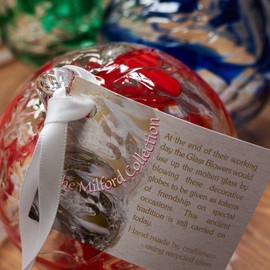 September Birthstone or Anniversary - Sapphire- Hanging Friendship Globe - medium