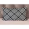 EKOBLA Black and White Accent Throw Pillow Covers Repeating Pattern