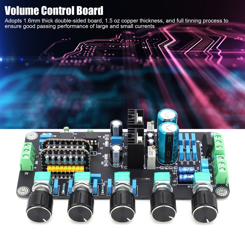 2604 AD827 Updated Stereo Preamp Tone Board Amplifier Volume Bass