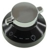 Spares2go Gas Control Knob Switch & Shaft for New World