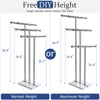 Kayfia 40" Standing Towel Rack with Weighted Marble Base, Width