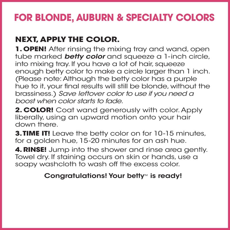 Blonde Betty - Color for the Hair Down There Kit