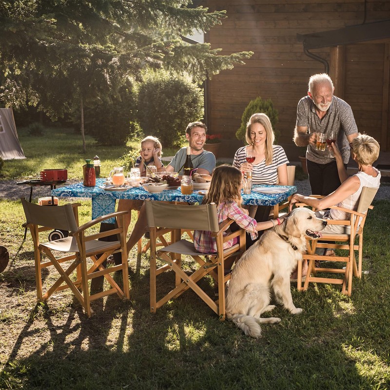 memKiya 6Ft Picnic Table Cover with Bench Covers 72×30 Inches