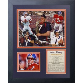 Legends Never Die "John Elway Framed Photo Collage, 11 x 14-Inch, (11545U)
