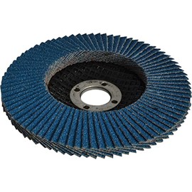 Faithfull FAIFD100F Abrasive Jumbo Flap Disc 100mm x 16mm (4in) FINE Blue