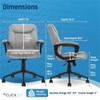 Click365 Transform 1.0 Ergonomic Fabric Swivel Desk Chair, Gray (CCHR10001C)