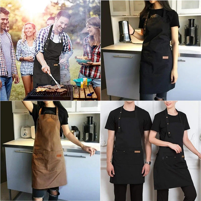 Mandil Delantal Cocina Chef Delantal Multiusos Ajustable