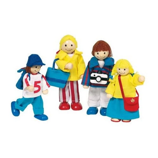 Goki Flexible Puppets Tourists Family Doll