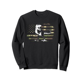 Dino US Flag Tyrannosaurus Rex Dino Sweatshirt