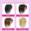 Hairpieces for Women, Real Hair with Fringe, 360° 3D Coverage,