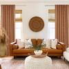 90 Inch Long Moody Boho Blackout Curtains, Terra Cotta Floral