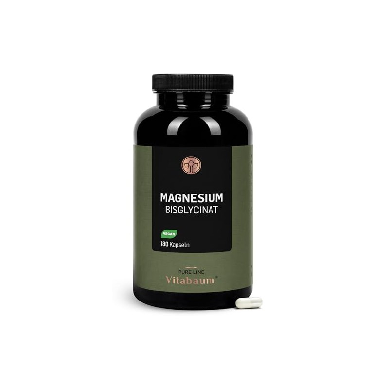 Vitabaum Magnesium Bisglycinate - 320 mg Elementary Magnesium per Day