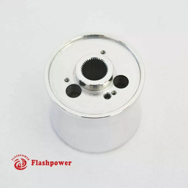 Flashpower Steering Wheel Adapter 6 Bolt Billet Polsihed for VW