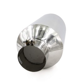 RP Remarkable Power, 4" Inlet 8" Outlet 18" Long Exhaust Tip, Bolt on Design Truck Tail Polished, Rolled Angle Cut