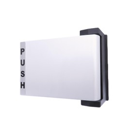 elox Deadlatch Paddle Handle for Adams Rite Narrow Style Latchbolt Storefront Door Mortise Deadlatch Lock Push Door to Left, Aluminum Color