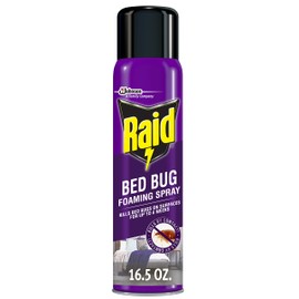 Raid Bed Bug Foaming Spray, Kills Bed Bugs and Their Eggs, for Indoor Use, Non-Staining, Keeps Killing for Weeks, 16.5 oz (Pack of 1)