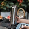 Boundless Voyage Titanium Thermos Bottle with Tea Filter Double-Walled Insulated