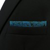 S&W SHLAX&WING Pocket Squares for Men Suits Dark Teal Black