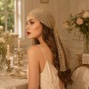 Gold Headpiece, 90cm Chainmail Sequin Bandana Hair Accessory