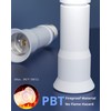 JACKYLED E26 Light Socket Extender 4-Level Extendable, 3.1-4.3in/8-11cm Extension E26/E27