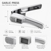 2-in-1 Garlic Press & Slicer for Kitchen Prep – Zinc