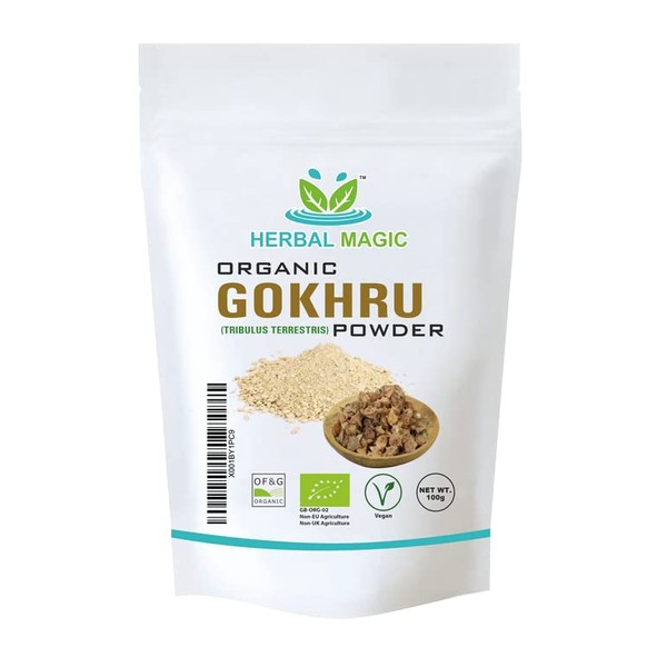 Herbal Magic's Organic Terrestris Powder/Gokhru Powder - Revered Herb in