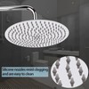 Rain Shower Head, Katezon High Flow Rainfall Showerhead Stainless Steel,